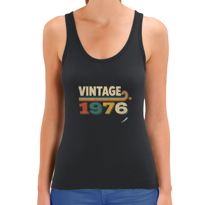Débardeur FEMME "VINTAGE 1976" KLASSS coton bio 