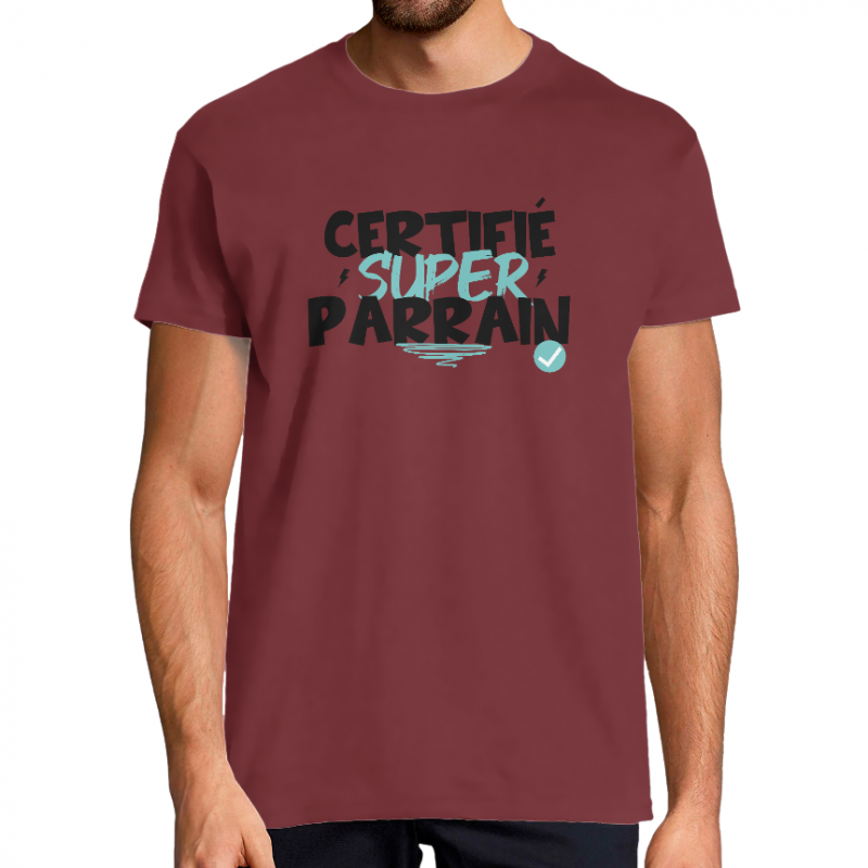 T-shirt certifié super parrain