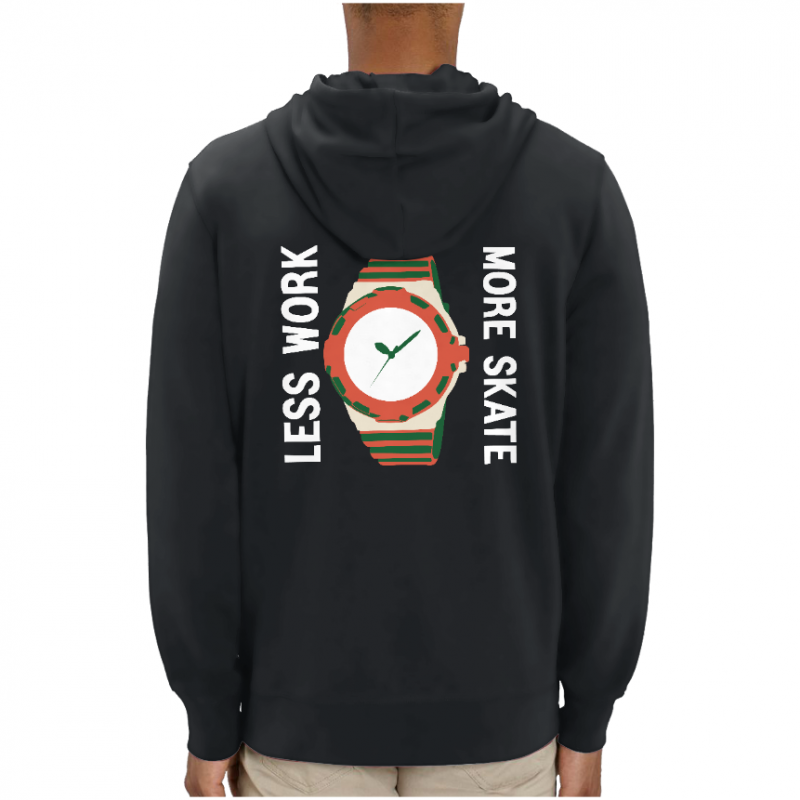 SWEATSHIRT LESS WORK MORE SKATE UNISEXE