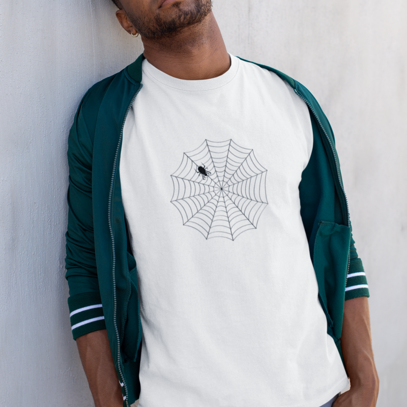 T-SHIRT TOILE DE SPIDER-MAN HOMME