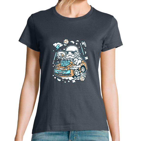 Face T-SHIRT TROOPER HOTROD FEMME