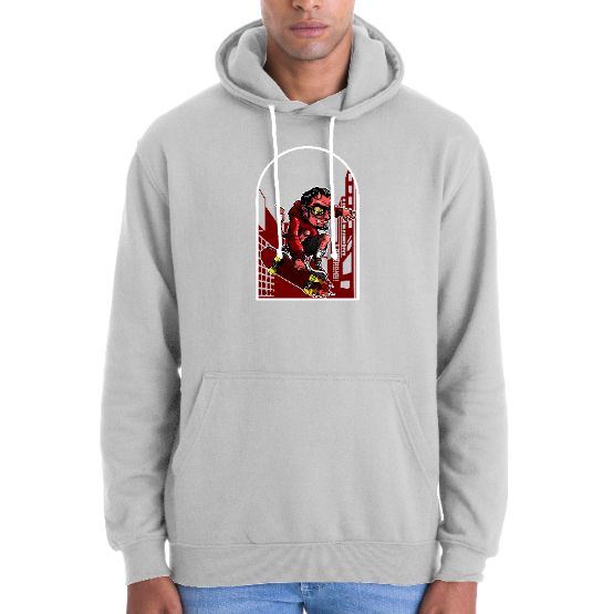 Sweatshirt unisexe “Demon Skate” imprimé – style skate