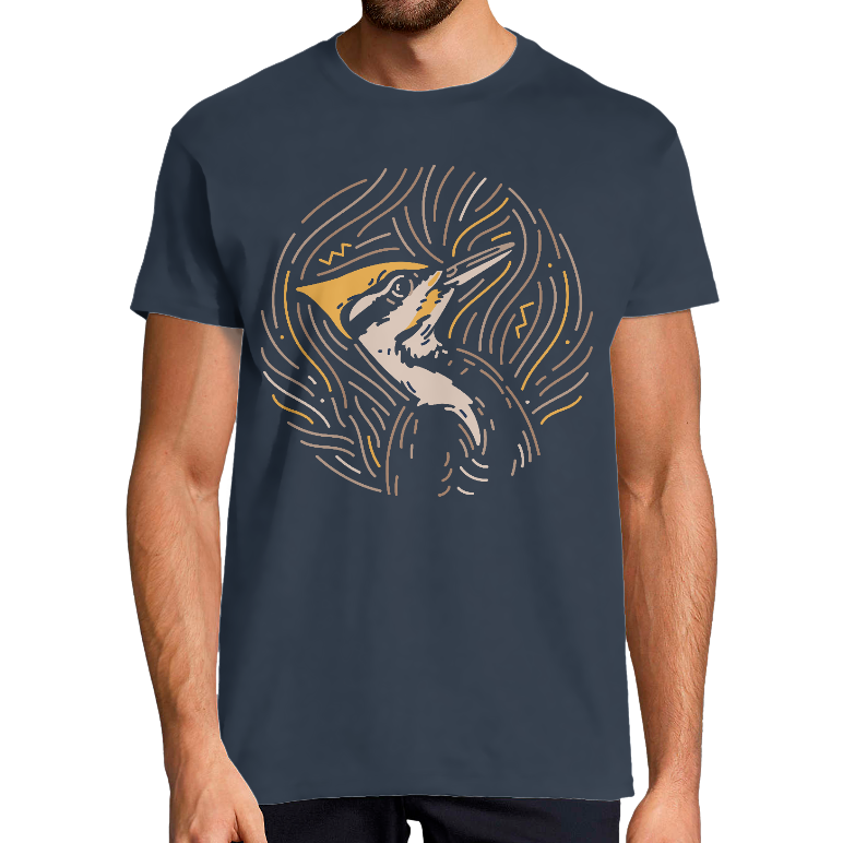 T-SHIRT HOMME - AMERICAN NATIVE WOODPECKER