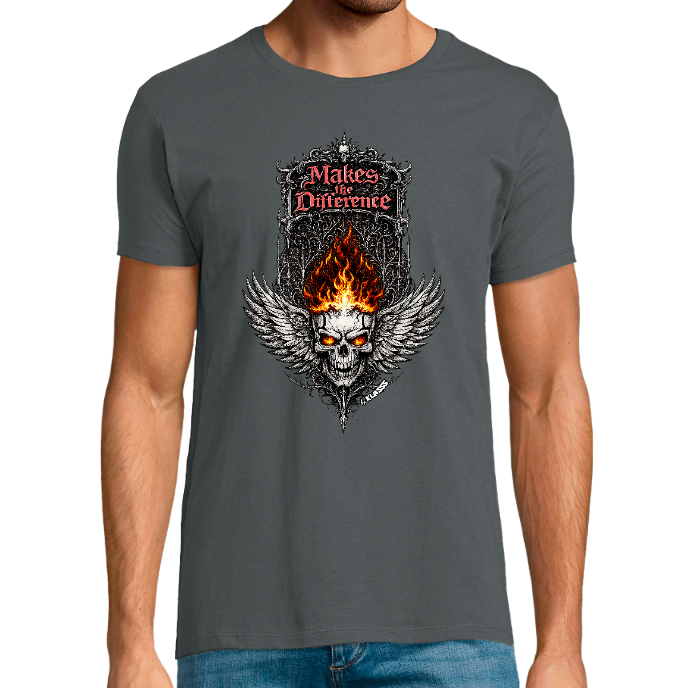 T-shirt Homme col rond REGENT FIT KLASSS "MAKE THE DIFFERENCE DARK"
