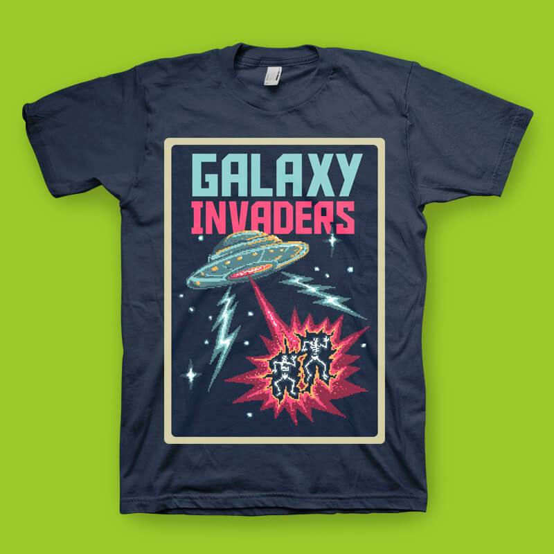 Galaxy Invaders - Tshirt OVNIS