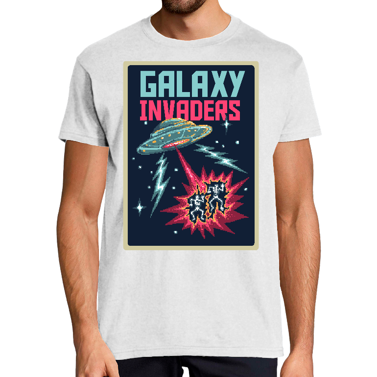 Face Galaxy Invaders - Tshirt OVNIS