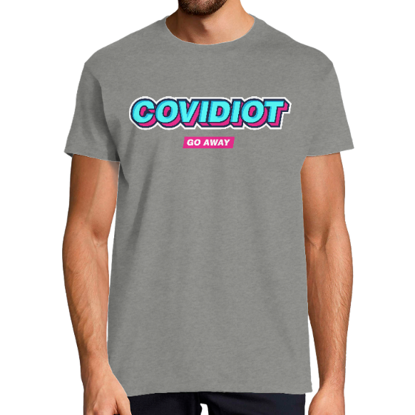 Face T-shirt Coronavirus Covid idiot