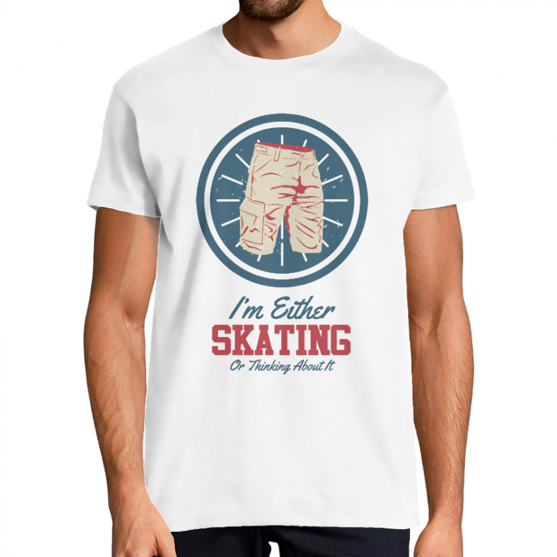 T-SHIRT I'M EITHER STAKING OR THINKING ABOUT IT HOMME