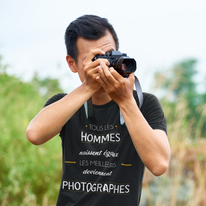 T-SHIRT MÉTIER LES MEILLEURS DEVIENNENT PHOTOGRAPHES