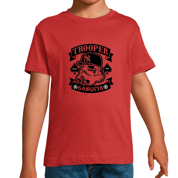 Face T-SHIRT TROOPER GANGSTA GARÇON