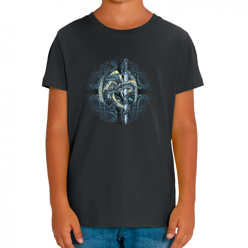 T-SHIRT LE DRAGON PROTÈGE SON ÉPÉE