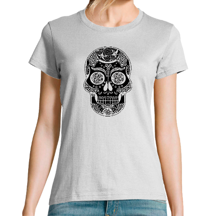 Face BLACK SKULL TRISKELL