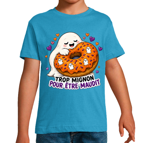 T-shirt Halloween « Trop Mignon pour Être Maudit »