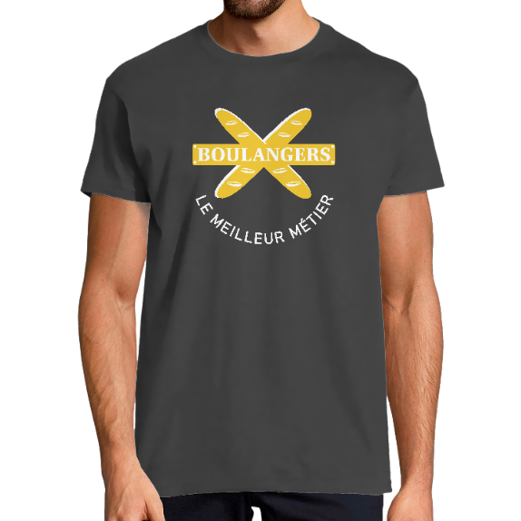 Face T-SHIRT BOULANGERS POUR HOMME