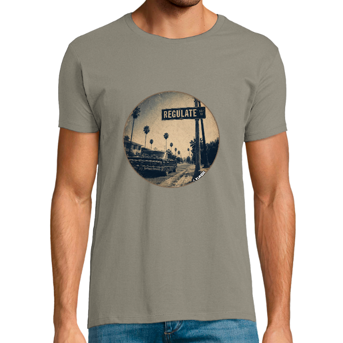 T-shirt Homme col rond REGENT FIT KLASSS VINTAGE "REGULATE" Style US