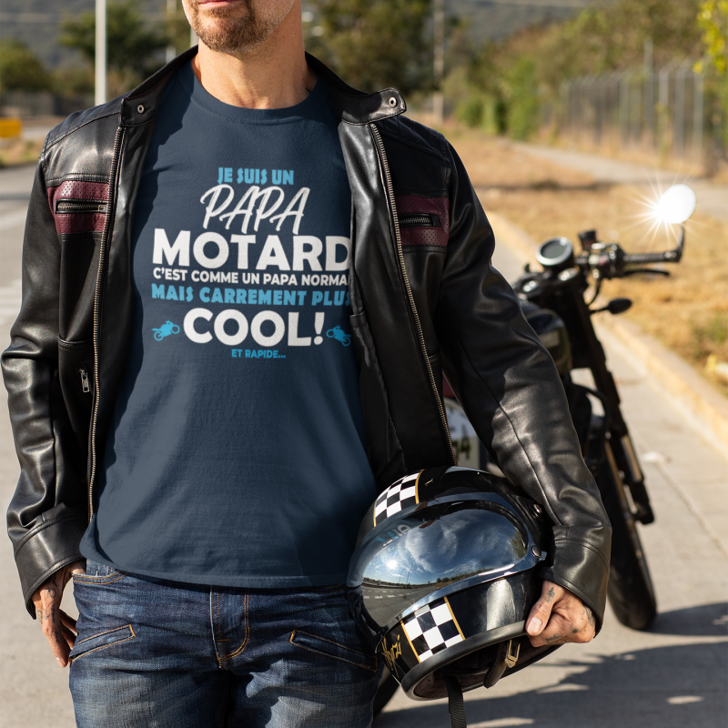 ▷ T-shirt moto design et moderne en coton