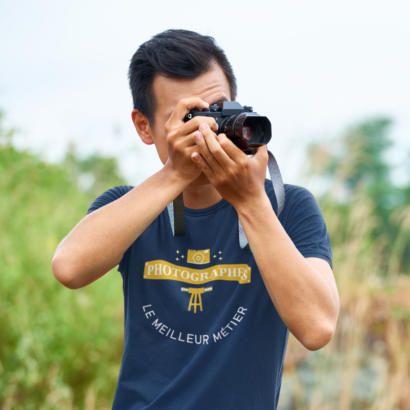 T-SHIRT PHOTOGRAPHES LE MEILLEUR MÉTIER POUR HOMME