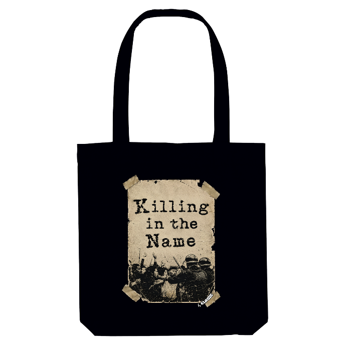 TOTE BAG KLASSS Vintage "KILLING IN THE NAME" , Style Cowboy & Western