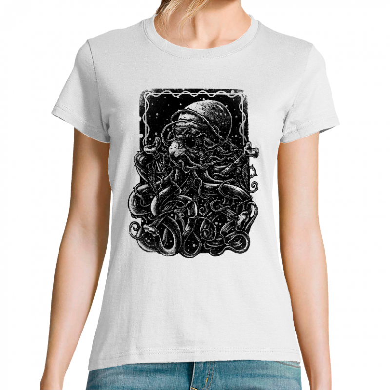 T-SHIRT FEMME - OCTOPUS ENTANGLED