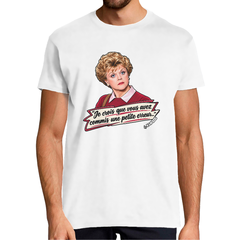 T-SHIRT HOMME KLASSS SERIE TV "Iconique ANGELA", col rond 190 gr