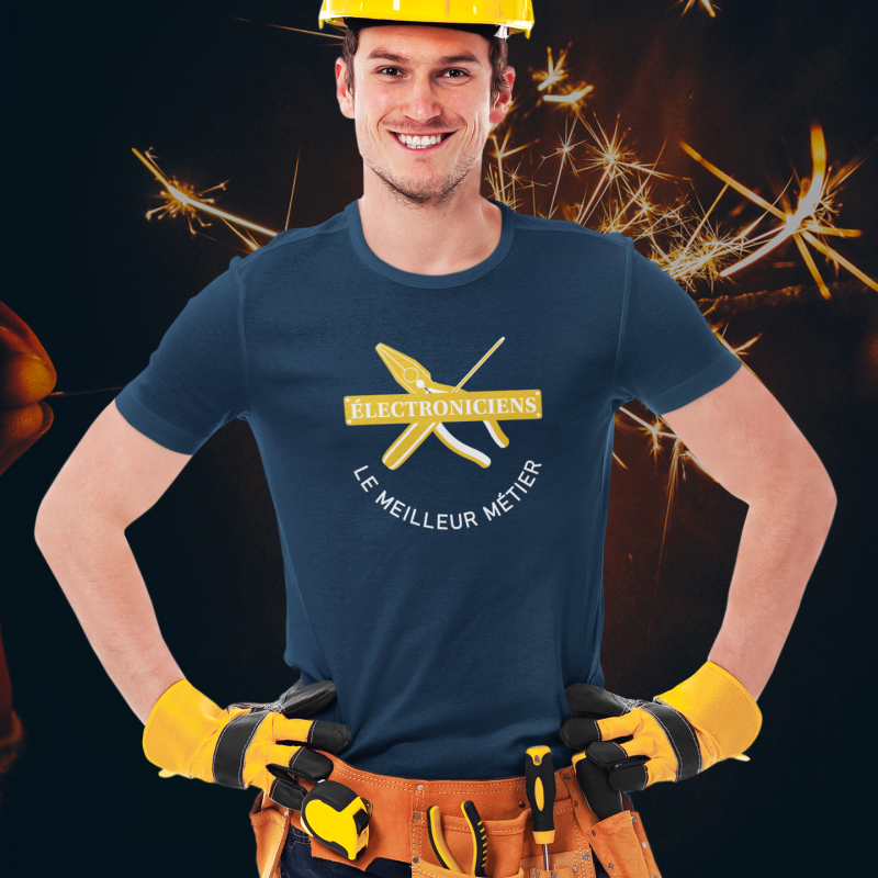 T-SHIRT ÉLECTRONICIENS POUR HOMME