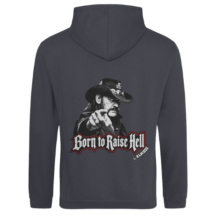 SWEAT A CAPUCHE HOMME KLASSS MUSIQUE METAL "BORN TO RAISE HELL"