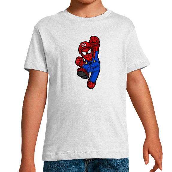 Face T-SHIRT SPIDER MARIO GARÇON