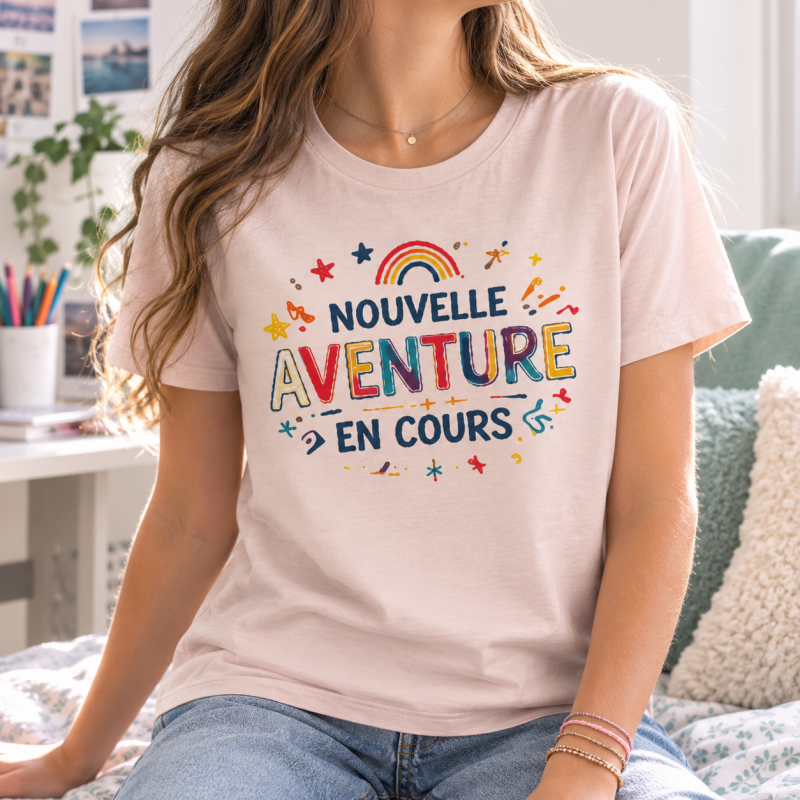 T-shirt rentrée – Nouvelle aventure en cours