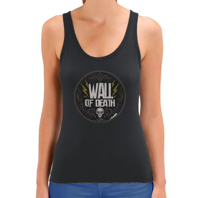 Débardeur FEMME "WALL OF DEATH"  - Style Métal, coton bio