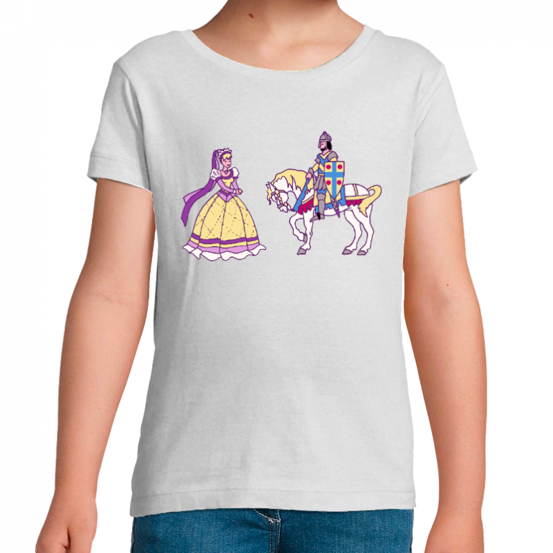 T-SHIRT LE CHEVALIER ET SA PRINCESSE