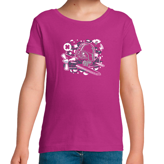 T-SHIRT PILOTE DARK VADOR POUR FILLE