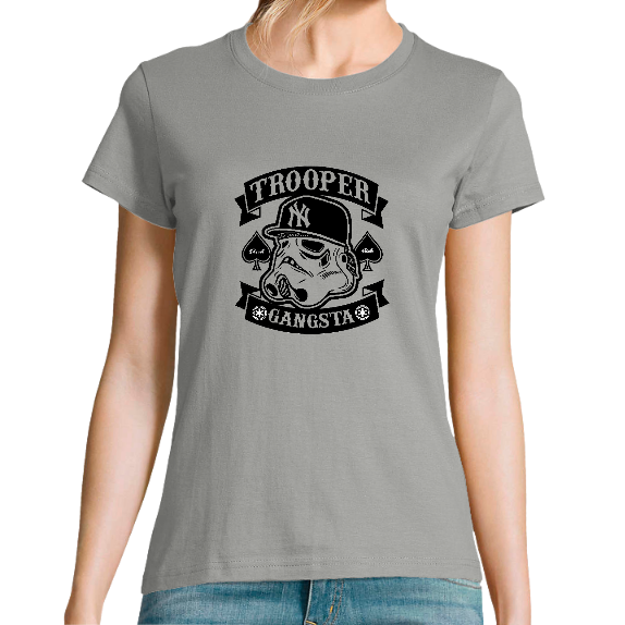 T-SHIRT TROOPER GANGSTA FEMME