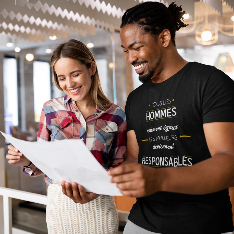 T-SHIRT MÉTIER LES MEILLEURS DEVIENNENT RESPONSABLES