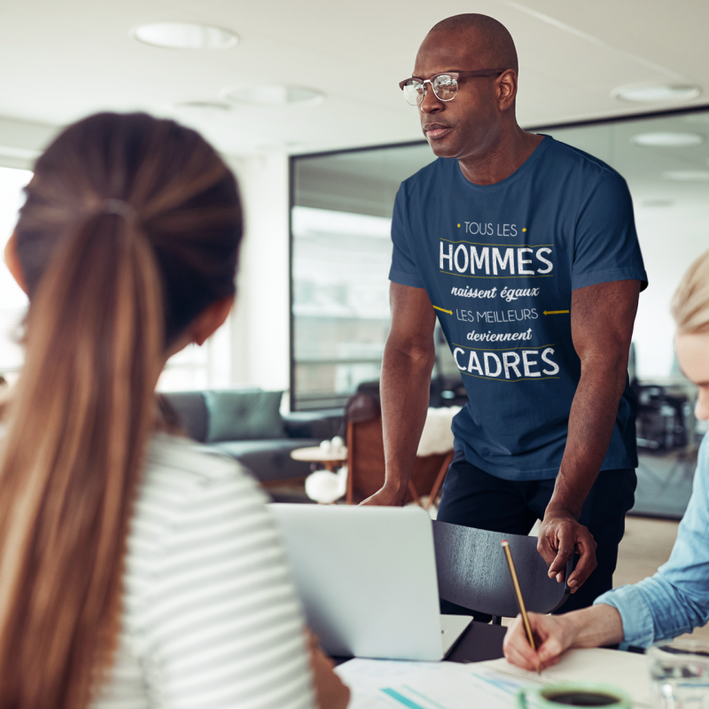 T-SHIRT MÉTIER LES MEILLEURS DEVIENNENT CADRES