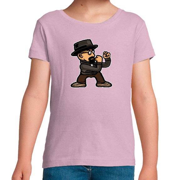 T-SHIRT BREAKING BAD FIGHTING FILLE