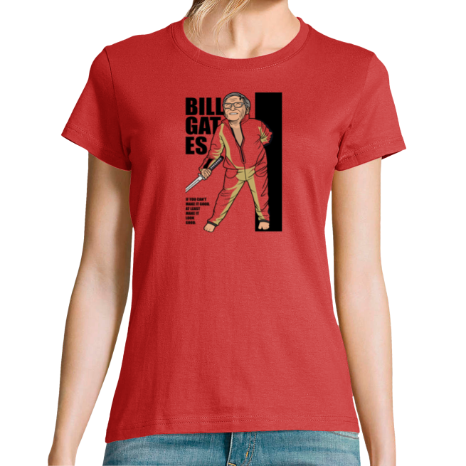 Face T-SHIRT BILL GATES SABRE FEMME