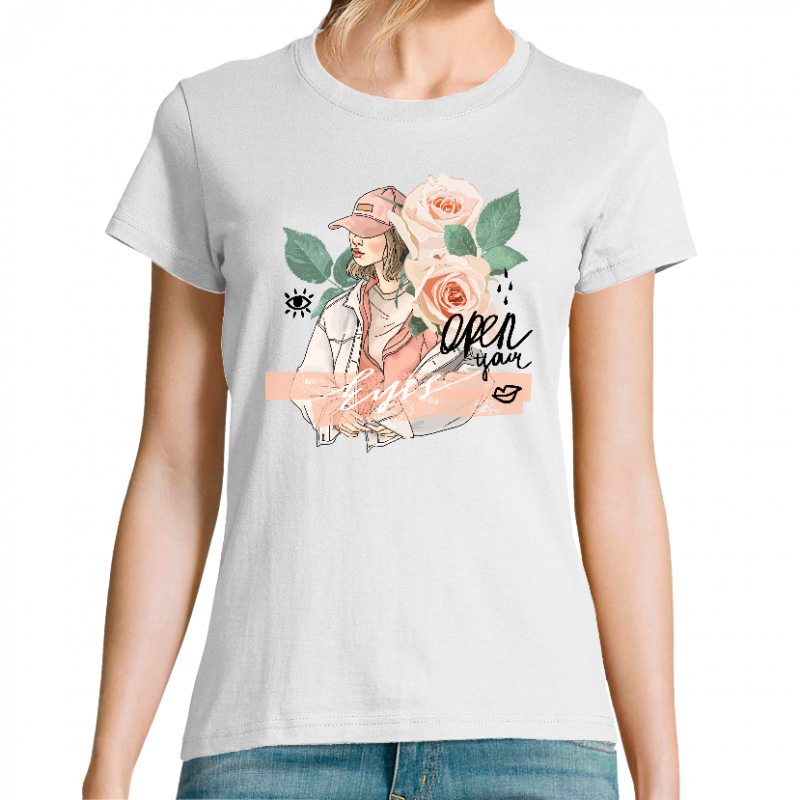 OPEN YOUR EYES - T-SHIRT FEMME