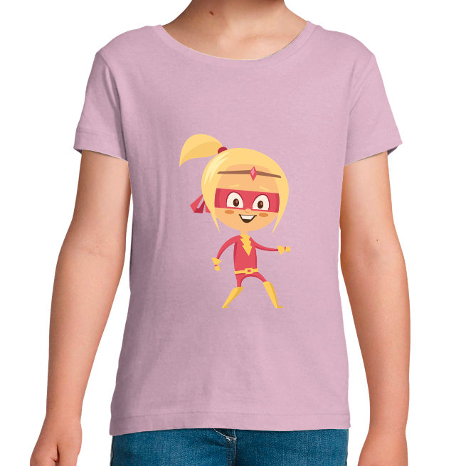 T-SHIRT SUPER-HÉROS RUBY FILLE