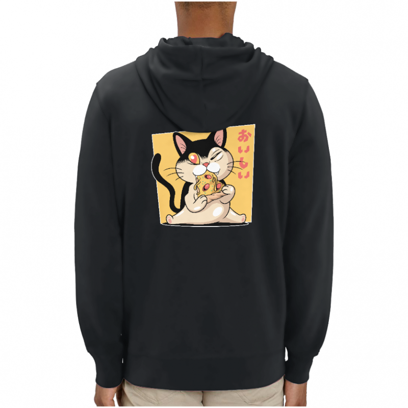 SWEATSHIRT CHAT PIZZA CAT UNISEXE