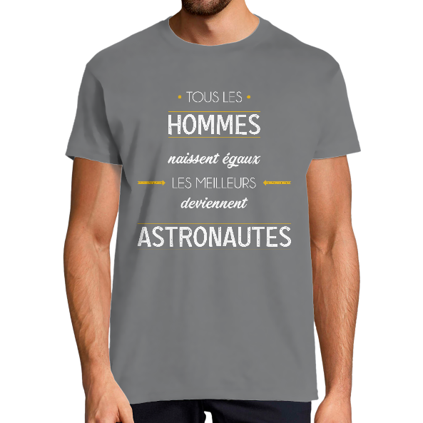 T-SHIRT MÉTIER LES MEILLEURS DEVIENNENT ASTRONAUTES
