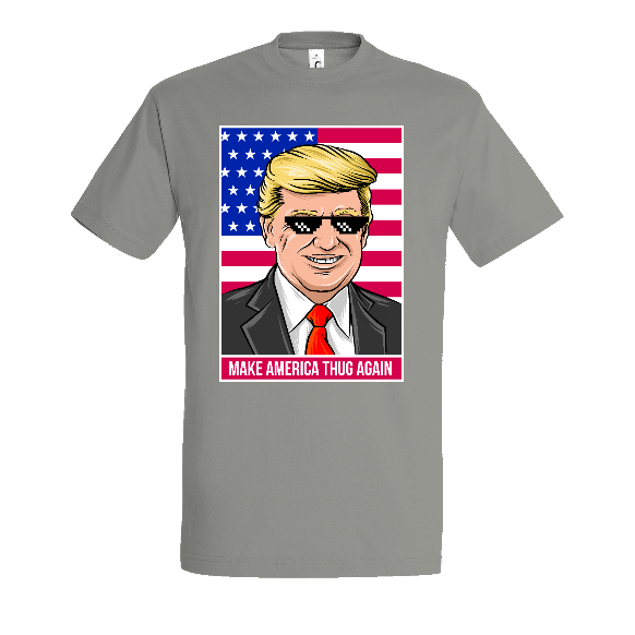 Face T-shirt Donald TRUMP "Make America thug Again"