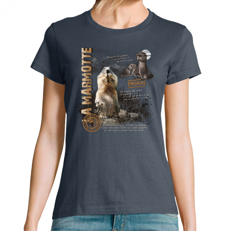  MARMOTTE MONTAGNE - T-SHIRT FEMME