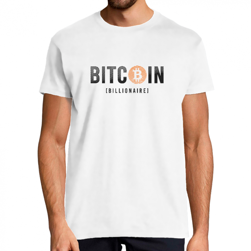 T-SHIRT BITCOIN BILLIONAIRE HOMME