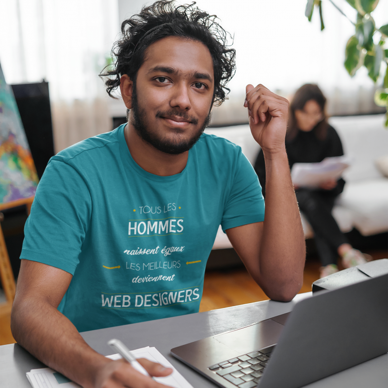 T-SHIRT MÉTIER LES MEILLEURS DEVIENNENT WEB DESIGNERS