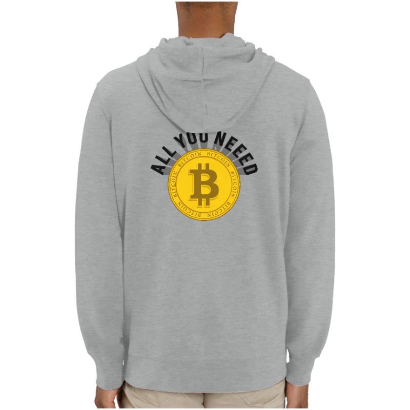 SWEATSHIRT BITCOIN ALL YOU NEED UNISEXE