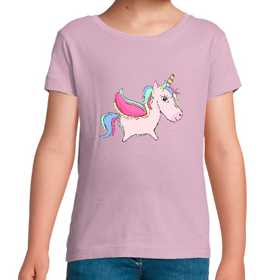 T-SHIRT LICORNE VOLANTE FILLE
