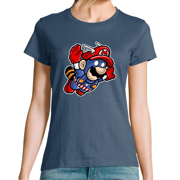 Face T-SHIRT CAPTAIN MARIO FEMME