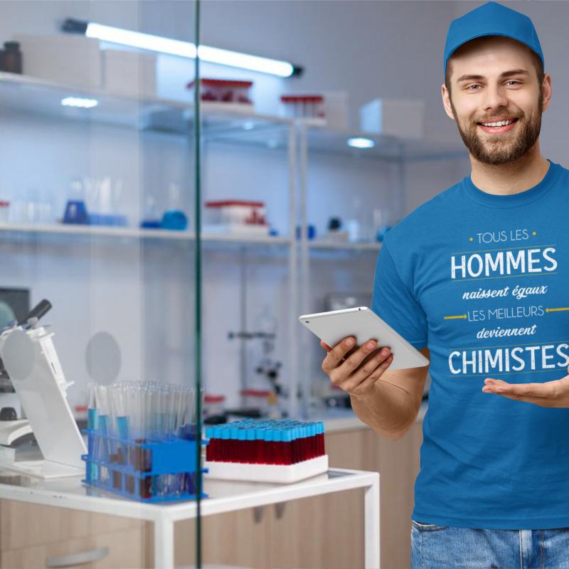 T-SHIRT MÉTIER LES MEILLEURS DEVIENNENT CHIMISTES