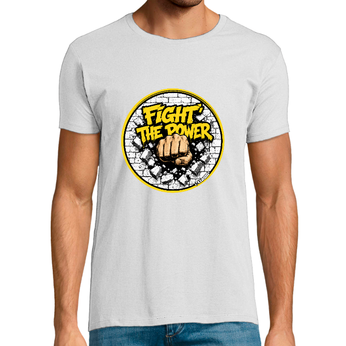 T-shirt Homme col rond REGENT FIT KLASSS FIGHT THE POWER"
