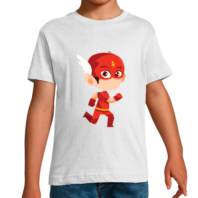 T-SHIRT SUPER-HÉROS VITESSE GARÇON